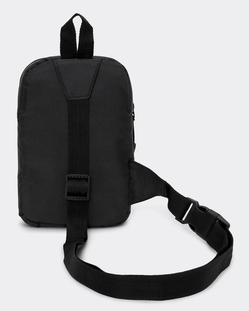 Bewakoof  Unisex Grey & Black Street Rules Printed Sling Bag  | Best Price UAE
